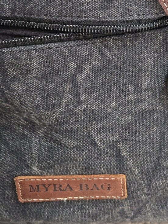 Myra Bag Leather Hair-on-Cowhide Backpack Tooled Hide Western Boho Cowgirl main image 9